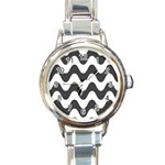 Copacabana  Round Italian Charm Watch Front