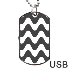 Copacabana  Dog Tag Usb Flash (one Side) by Sobalvarro