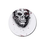 Monster Monkey from the woods Rubber Coaster (Round)  Front