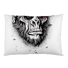 Monster Monkey From The Woods Pillow Case by DinzDas