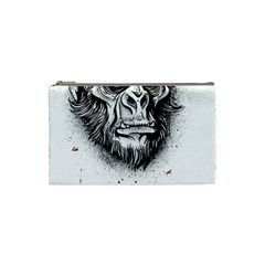 Monster Monkey From The Woods Cosmetic Bag (small) by DinzDas