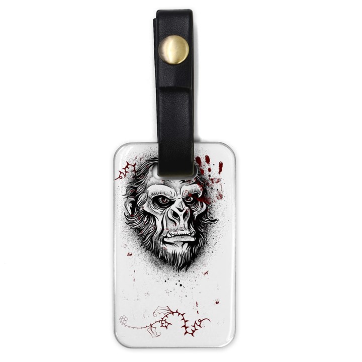 Monster Monkey from the woods Luggage Tag (one side)