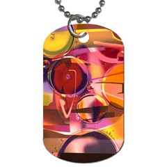 Fractured Colours Dog Tag (one Side)