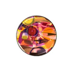 Fractured Colours Hat Clip Ball Marker (4 Pack) by helendesigns