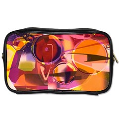 Fractured Colours Toiletries Bag (one Side)