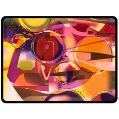 Fractured Colours Fleece Blanket (large) 