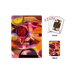 Fractured Colours Playing Cards Single Design (mini) by helendesigns