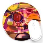 Fractured Colours Round Mousepads Front