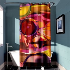 Fractured Colours Shower Curtain 36  X 72  (stall) 