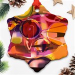 Fractured Colours Ornament (Snowflake) Front