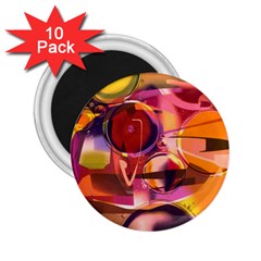 Fractured Colours 2 25  Magnets (10 Pack)  by helendesigns