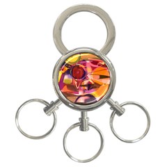 Fractured Colours 3-ring Key Chain by helendesigns