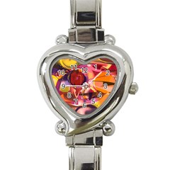 Fractured Colours Heart Italian Charm Watch