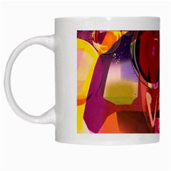 Fractured Colours White Mugs