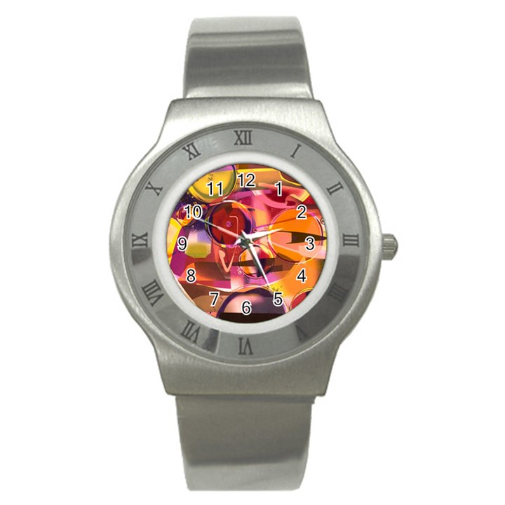 Fractured Colours Stainless Steel Watch