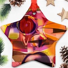 Fractured Colours Star Ornament (two Sides)