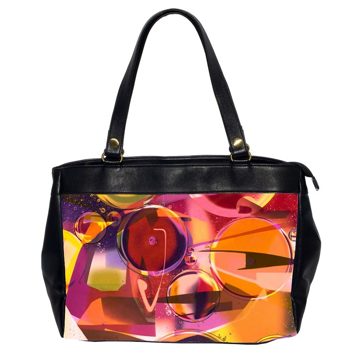 Fractured Colours Oversize Office Handbag (2 Sides)