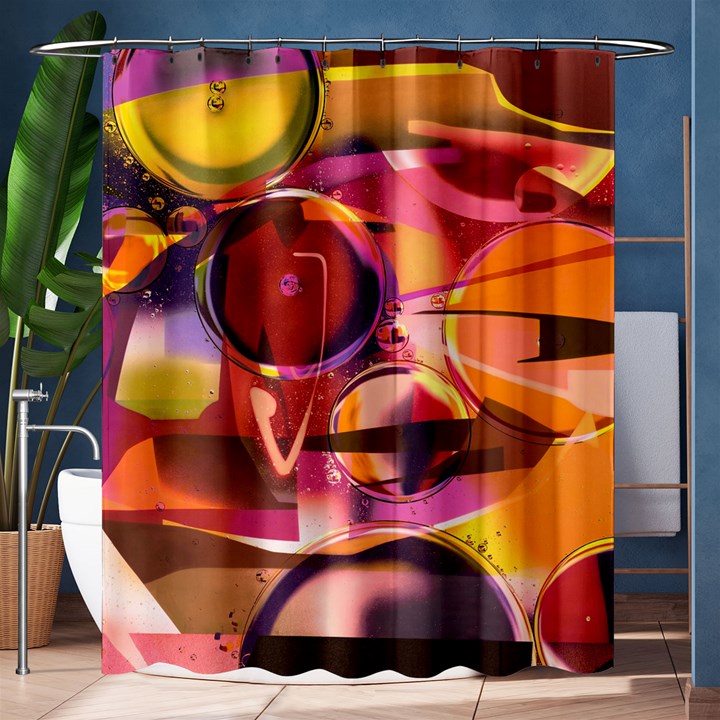 Fractured Colours Shower Curtain 60  x 72  (Medium) 