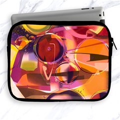 Fractured Colours Apple Ipad 2/3/4 Zipper Cases by helendesigns