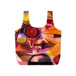 Fractured Colours Full Print Recycle Bag (S) Back