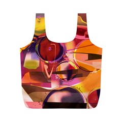 Fractured Colours Full Print Recycle Bag (m) by helendesigns