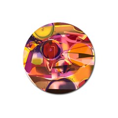 Fractured Colours Magnet 3  (round) by helendesigns