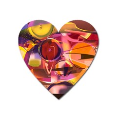 Fractured Colours Heart Magnet by helendesigns