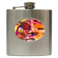 Fractured Colours Hip Flask (6 Oz) by helendesigns