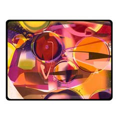 Fractured Colours Double Sided Fleece Blanket (small) 