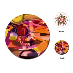 Fractured Colours Playing Cards Single Design (round)