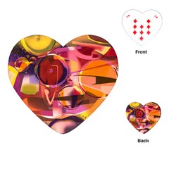 Fractured Colours Playing Cards Single Design (heart)