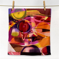 Fractured Colours Face Towel by helendesigns