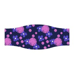 Pink and Blue Flowers Stretchable Headband