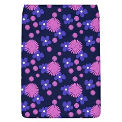 Pink And Blue Flowers Removable Flap Cover (l) by bloomingvinedesign