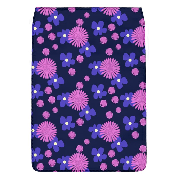 Pink and Blue Flowers Removable Flap Cover (L)