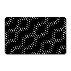 Black And White Geo Print Magnet (rectangular)