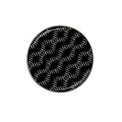 Black And White Geo Print Hat Clip Ball Marker (4 Pack) by dflcprintsclothing