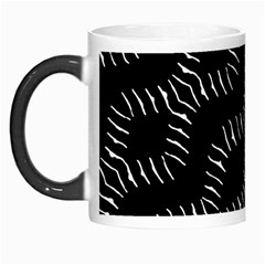 Black And White Geo Print Morph Mugs by dflcprintsclothing