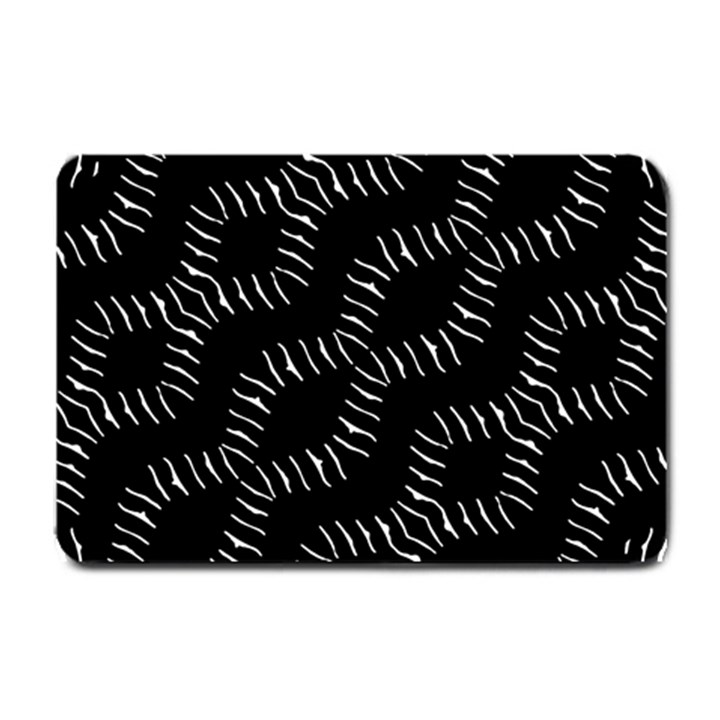 Black And White Geo Print Small Doormat 