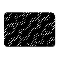 Black And White Geo Print Plate Mats by dflcprintsclothing