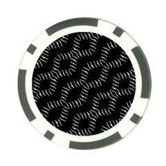 Black And White Geo Print Poker Chip Card Guard (10 Pack) by dflcprintsclothing