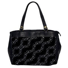 Black And White Geo Print Oversize Office Handbag by dflcprintsclothing