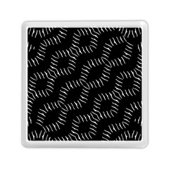 Black And White Geo Print Memory Card Reader (square) by dflcprintsclothing