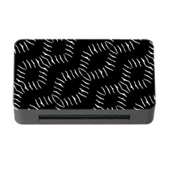 Black And White Geo Print Memory Card Reader With Cf by dflcprintsclothing