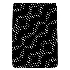 Black And White Geo Print Removable Flap Cover (l) by dflcprintsclothing