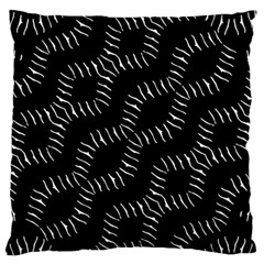 Black And White Geo Print Standard Flano Cushion Case (two Sides) by dflcprintsclothing