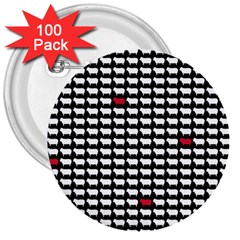 Herd Immunity 3  Buttons (100 Pack)  by helendesigns