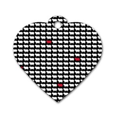 Herd Immunity Dog Tag Heart (one Side) by helendesigns