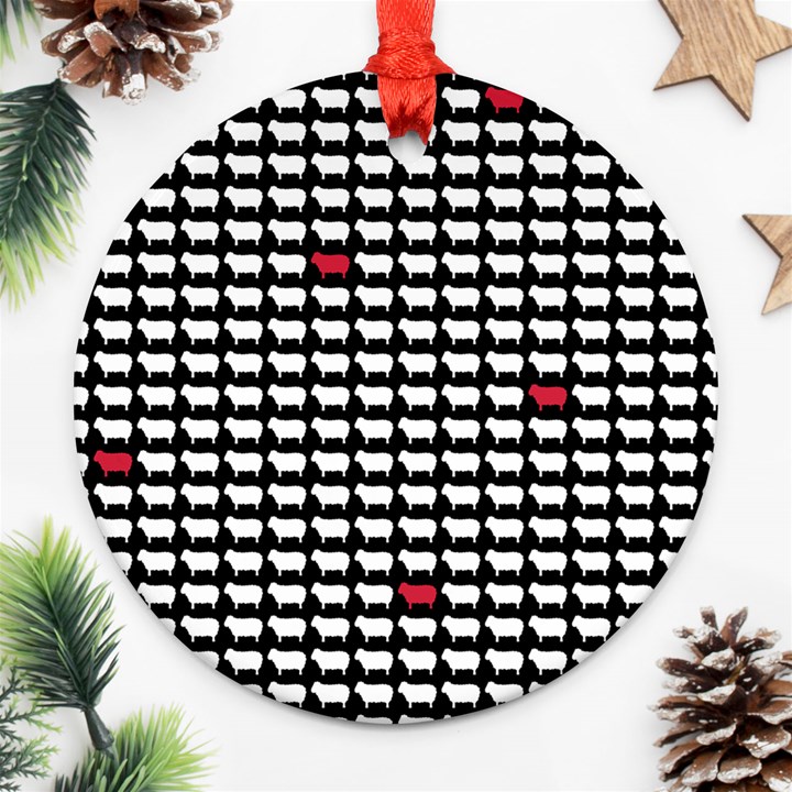 Herd Immunity Round Ornament (Two Sides)