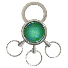 Cross Crossing Crosswalk Line Walk 3-ring Key Chain by HermanTelo